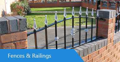 Wall Railings, Black or Galvanised Designed and Fitted